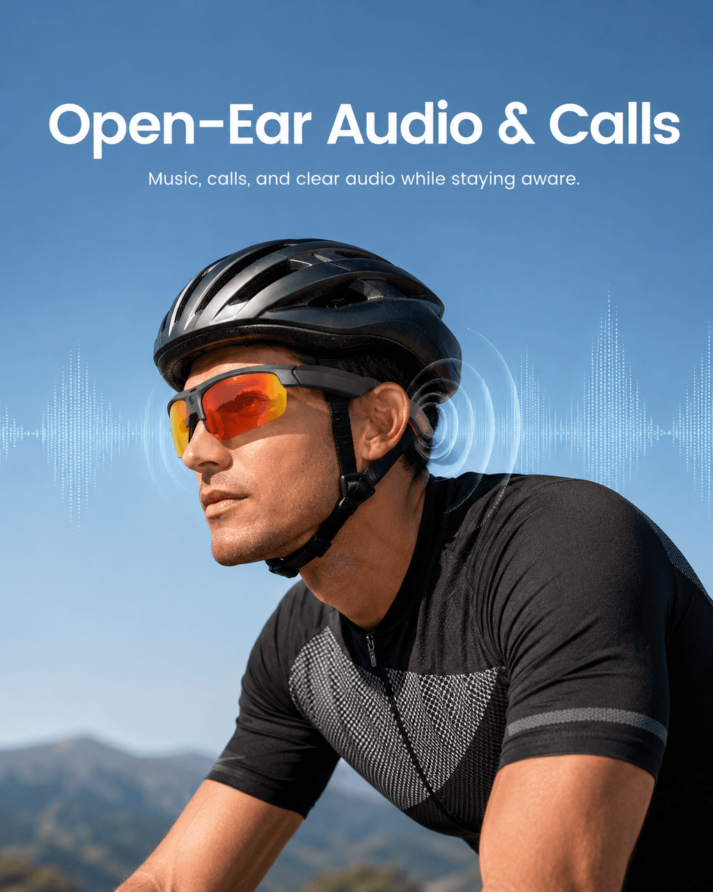 VIZEN AI Smart Cycling Glasses – 13MP HD Camera, AI Recognition & Translation, Bluetooth Music & Calls, Sports Sunglasses
