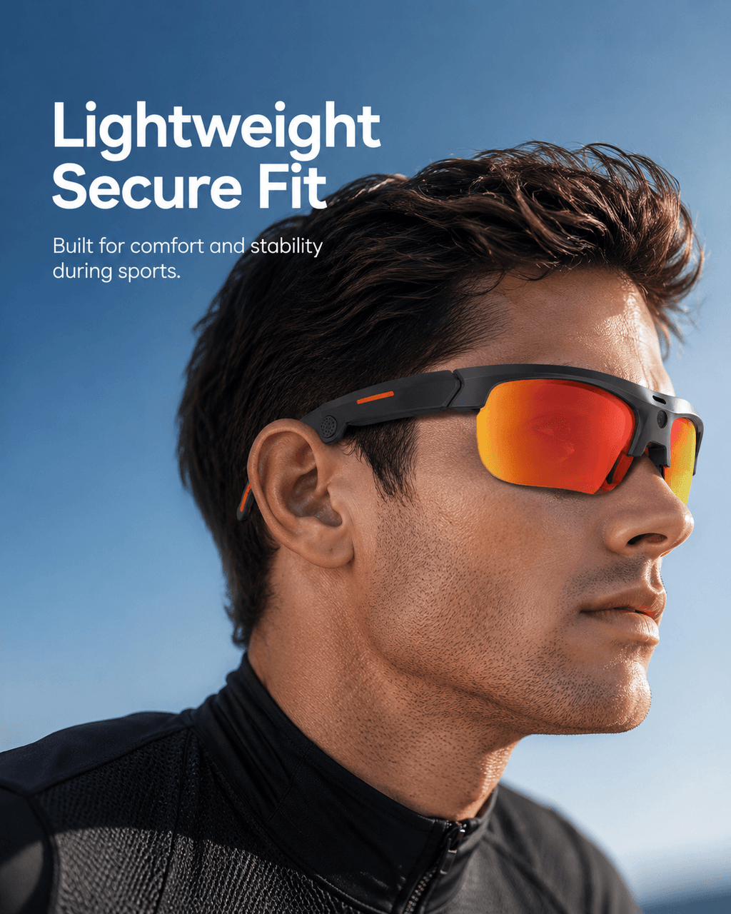 VIZEN AI Smart Cycling Glasses – 13MP HD Camera, AI Recognition & Translation, Bluetooth Music & Calls, Sports Sunglasses