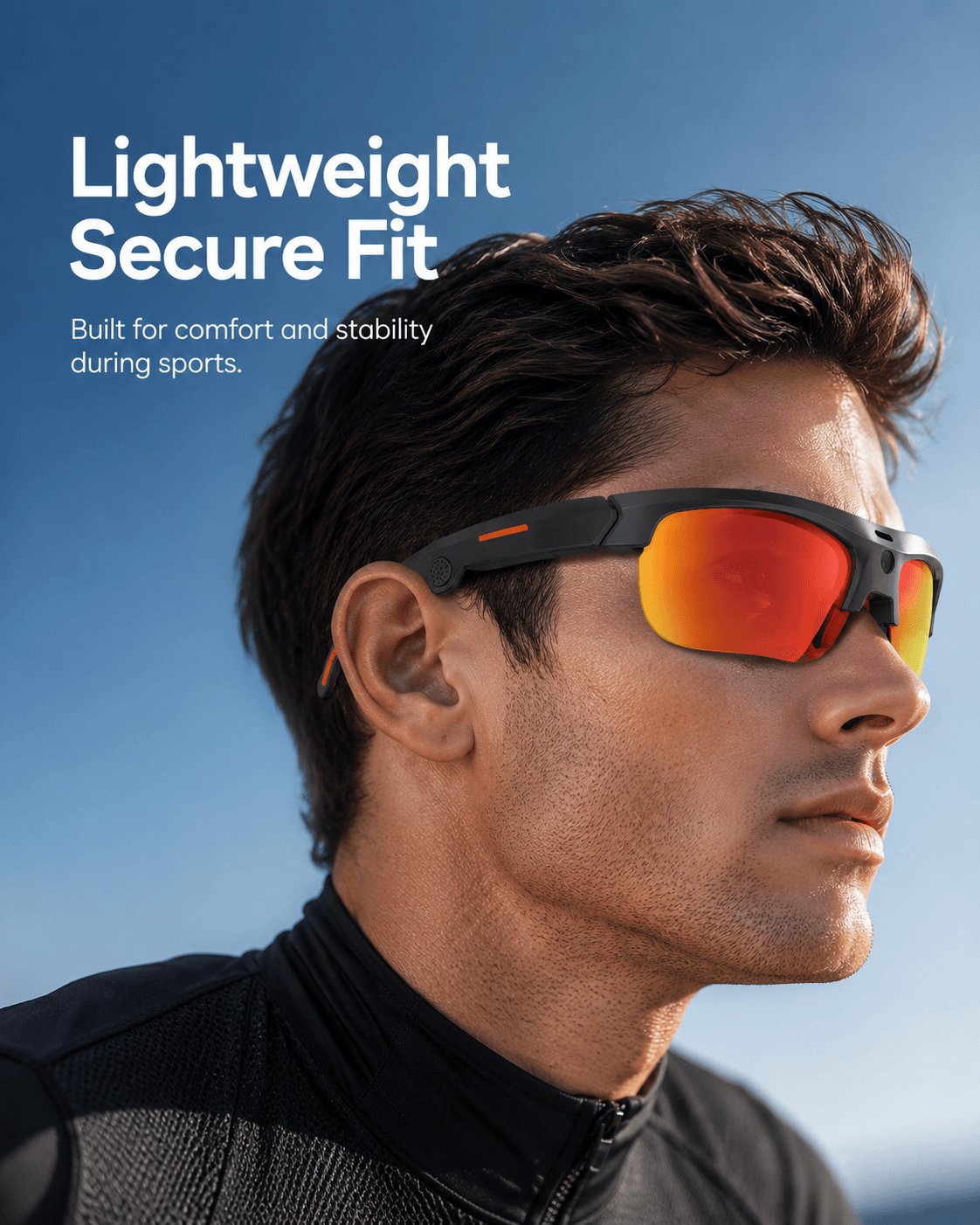VIZEN AI Smart Cycling Glasses – 13MP HD Camera, AI Recognition & Translation, Bluetooth Music & Calls, Sports Sunglasses