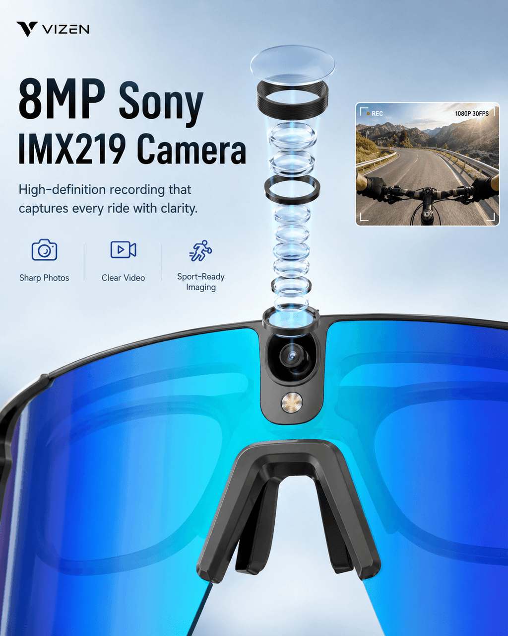 VIZEN L805 Smart AI Cycling Glasses