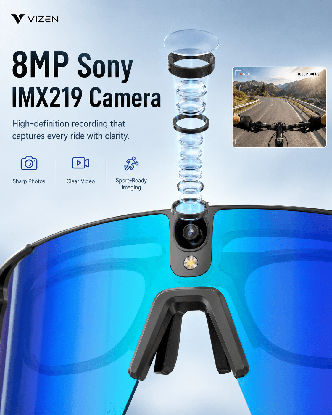VIZEN L805 Smart AI Cycling Glasses