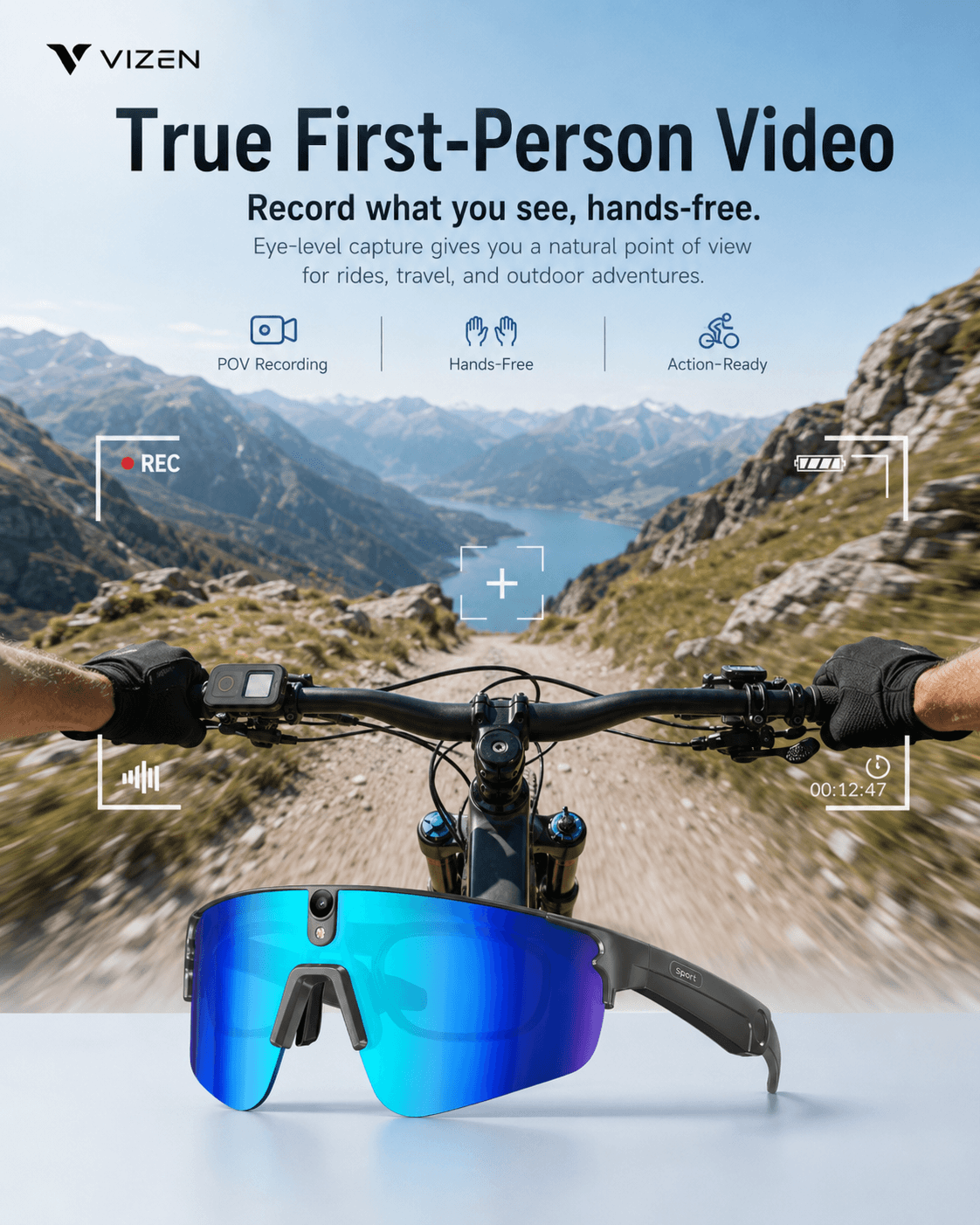 VIZEN L805 Smart AI Cycling Glasses