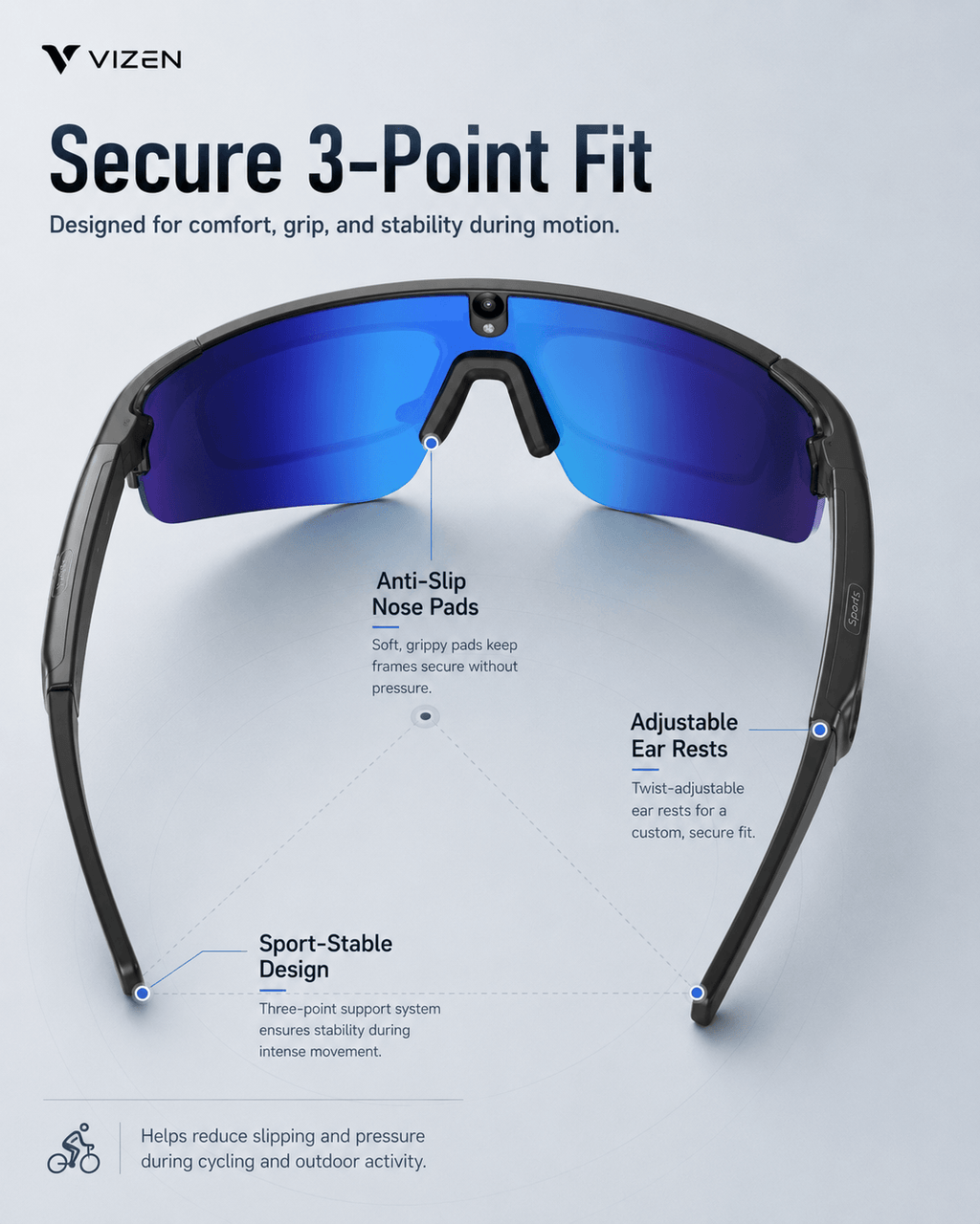 VIZEN L805 Smart AI Cycling Glasses