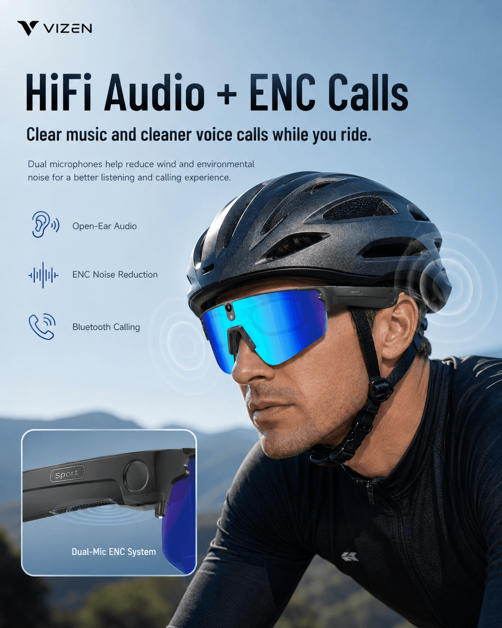 VIZEN L805 Smart AI Cycling Glasses